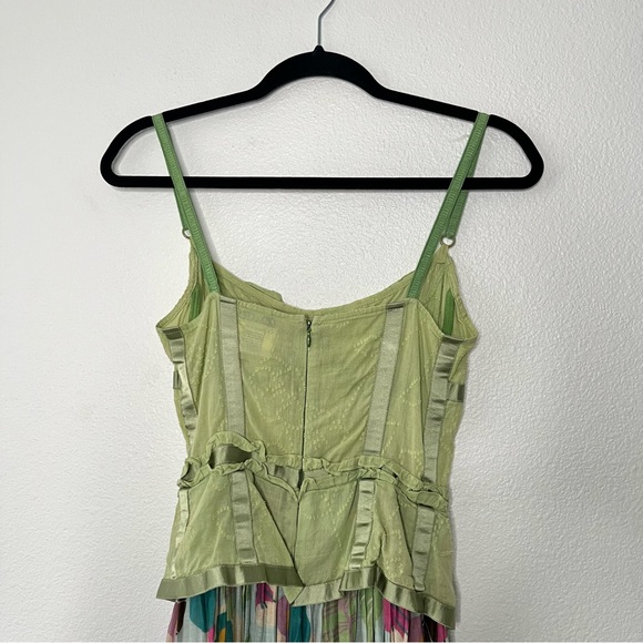 VTG Dolce & Gabbana Multicolor Patchwork Cotton 90s Midi Dress Fairy Size 38 - Picture 5 of 9